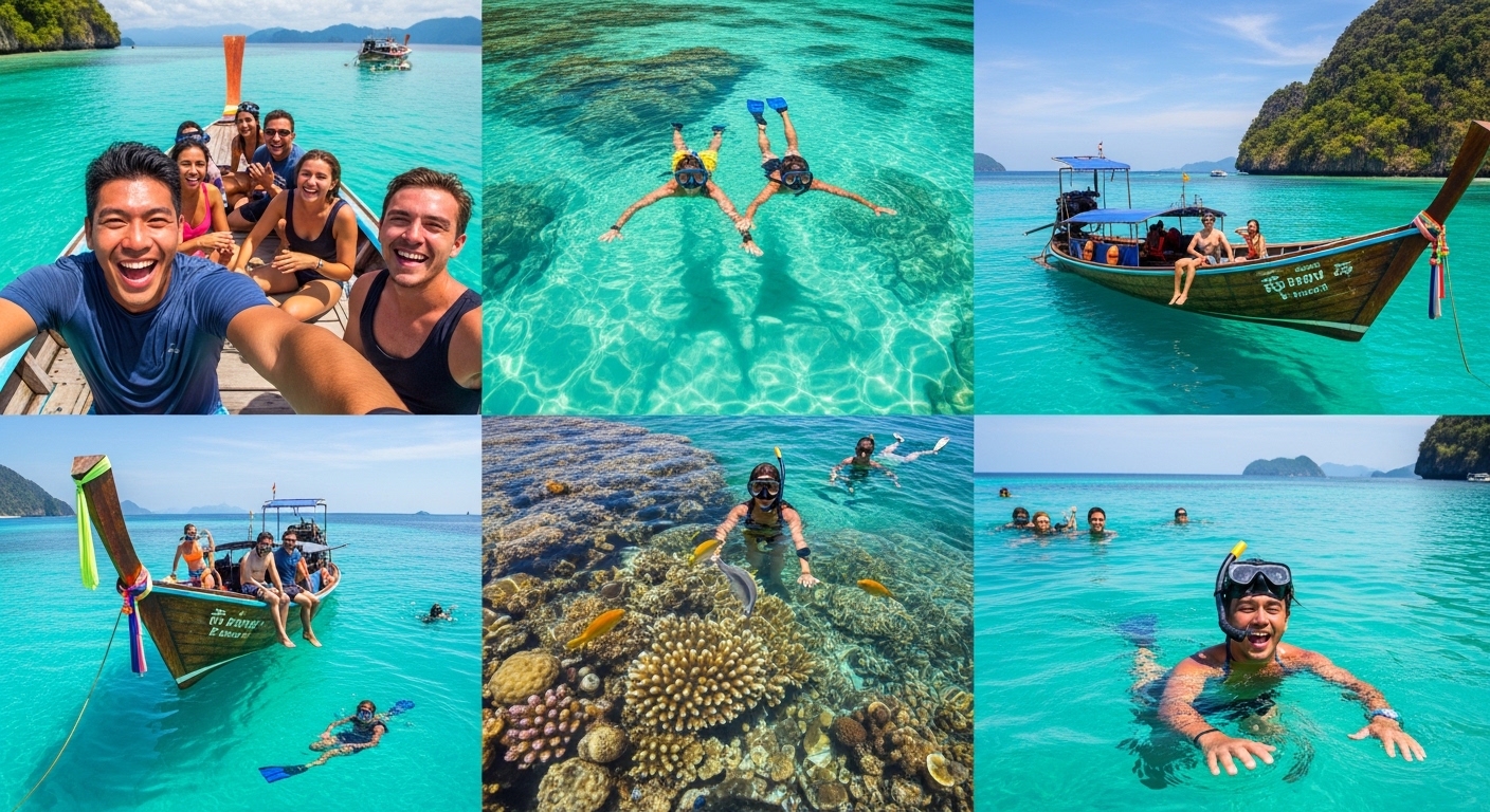 Grüne Meeresschildkröte gleitet über ein Korallenriff auf Koh Tao