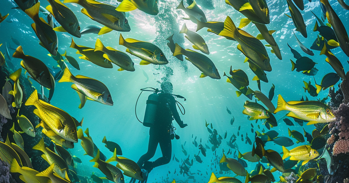 Tauchen in Thailand bei Gewitterstimmung