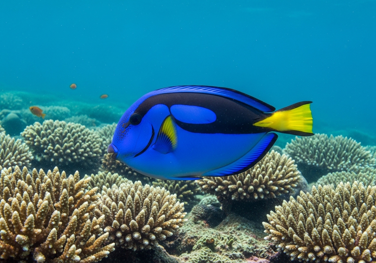 Unterwasserfoto: Doktorfisch (Surgeonfish) (Acanthurus / Naso) in Koh Tao