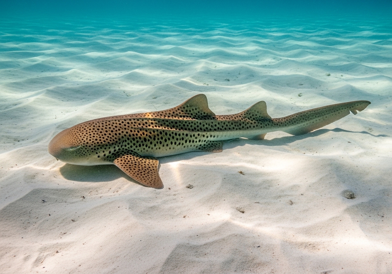 Unterwasserfoto: Zebrahai (Stegostoma fasciatum) in Koh Tao